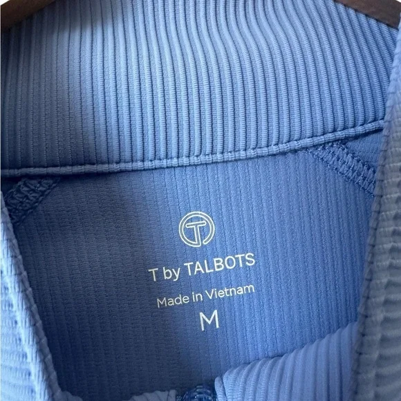 Talbots Light Blue Ribbed Pullover - Picture 4 of 4